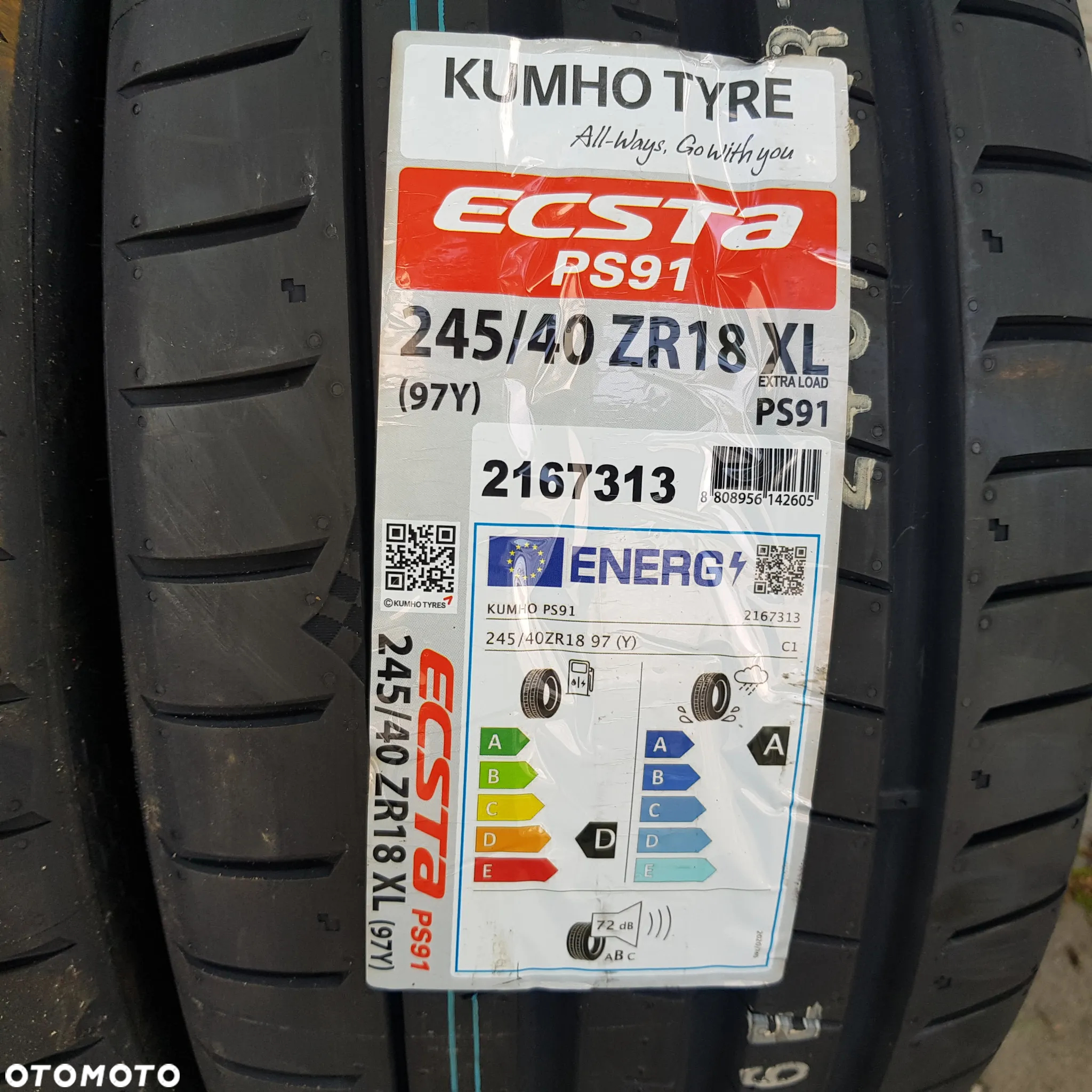 275/35i 245/40R18 Kumho Ecsta PS91 Nowy komplet opon letnich Poznań - 2