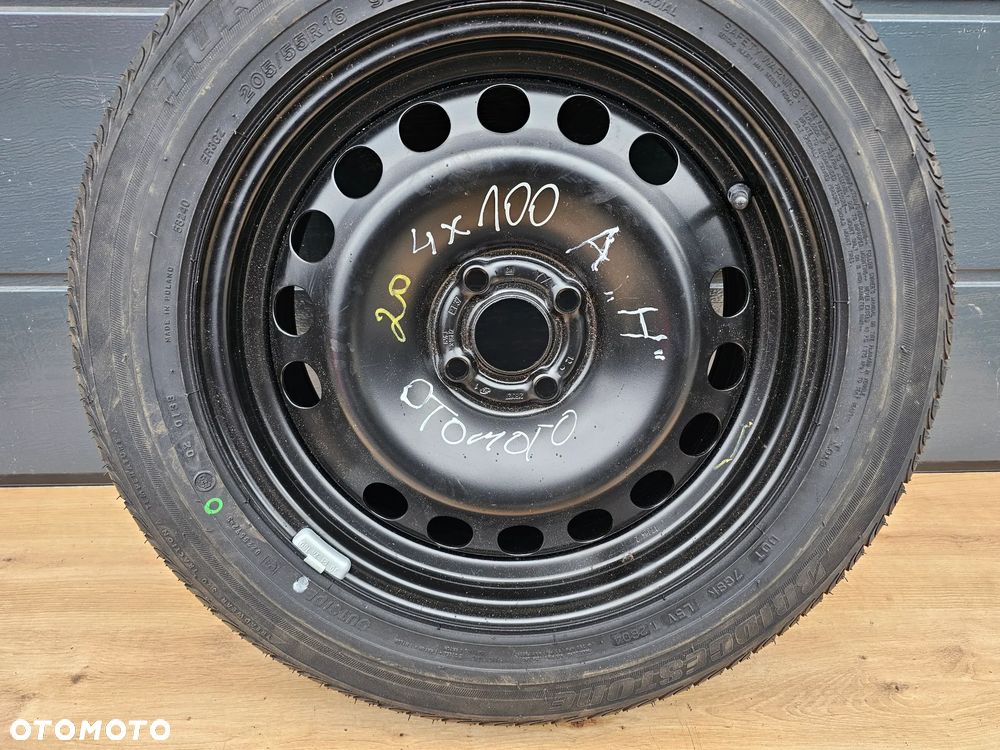 KOŁO ZAPASOWE ZAPAS DOJAZDOWE PEŁNOWYMIAROWE OPEL ASTRA G H MERIVA A CORSA C D 4x100 ET37 205/55 R16 - 3