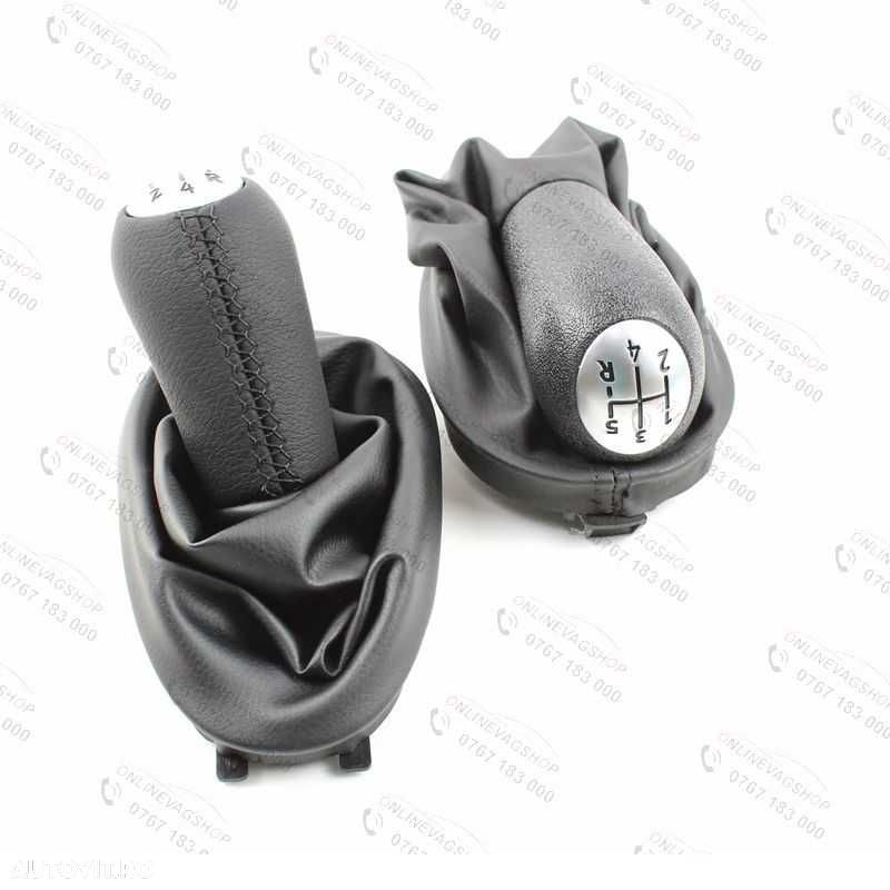 Nuca piele + manson schimbator Dacia Logan 2004-2012, Renault Clio 2 - 13