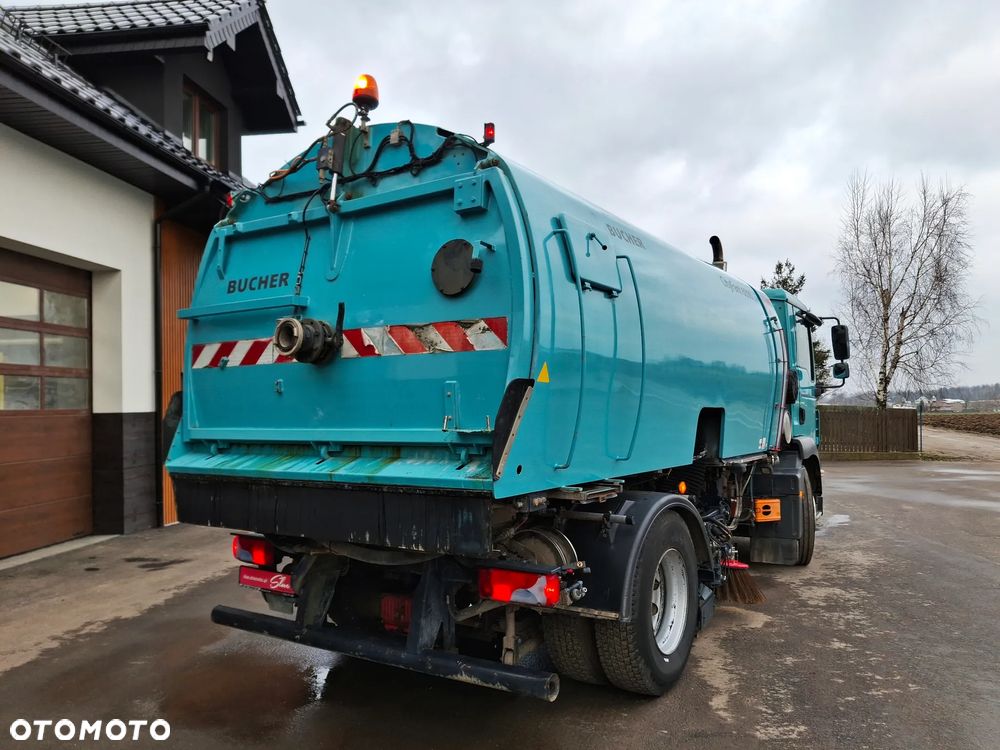 MAN TGM 18.290 Zamiatarka Bucher 2 Silniki Karcher Mycie Ciśnieniowe EUnited PM10 - 8