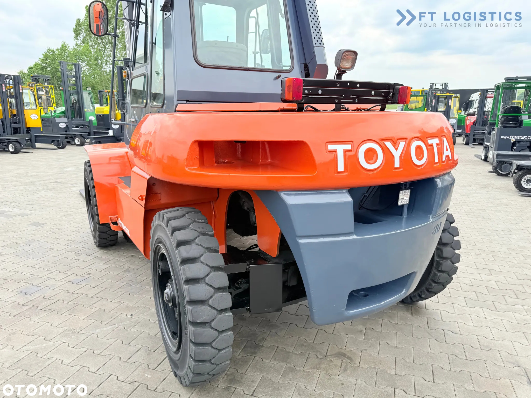 Toyota 60-5FD80 / DIESEL / DUPLEX - 4500MM / NOWE OPONY / KABINA OGRZEWANA / 8 TON / UDT / STAN IDEALNY - 8