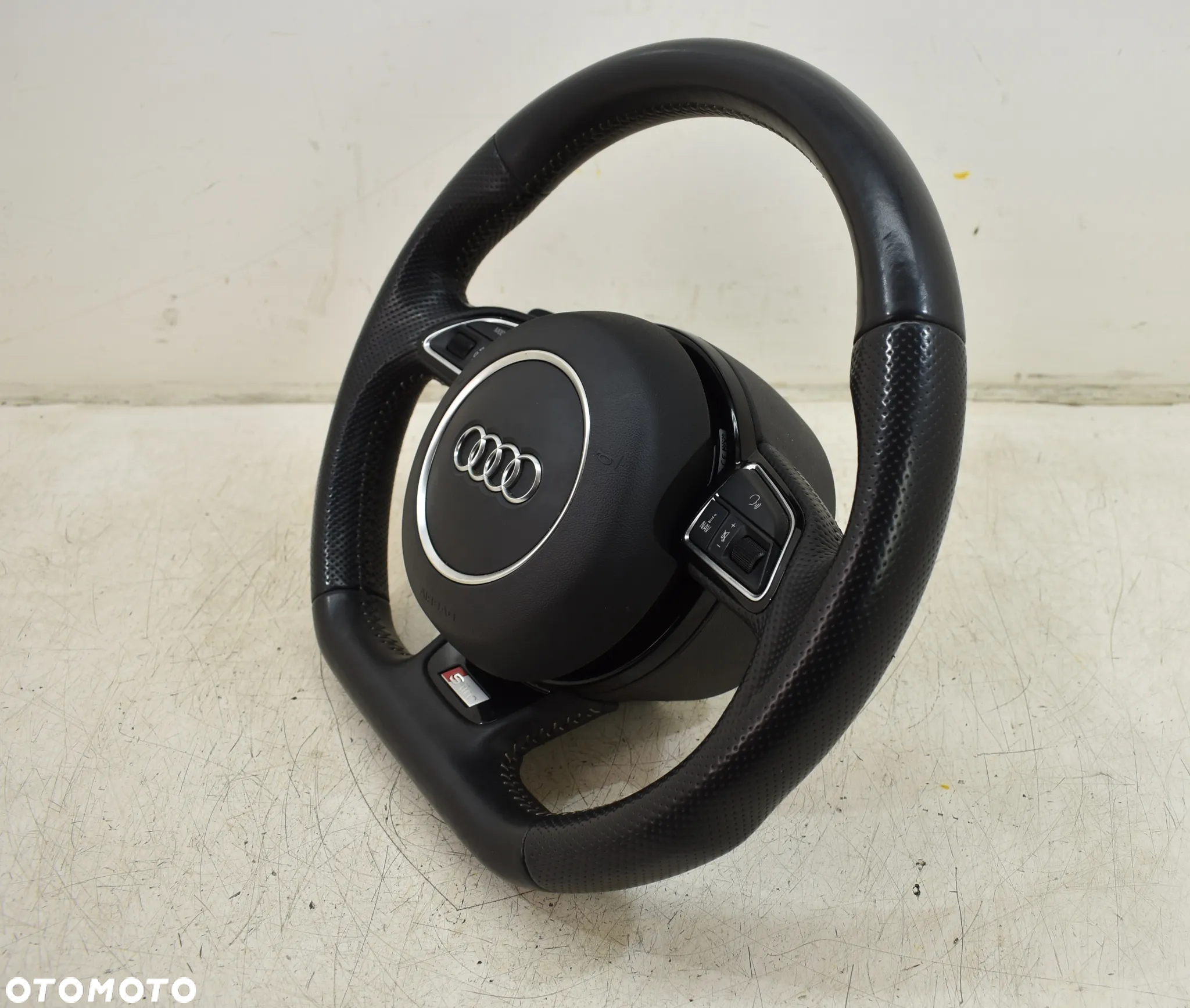 KIEROWNICA SKÓRA MULTIFUNKCJA ŁOPATKI AUDI A6 C6 S-LINE - 7