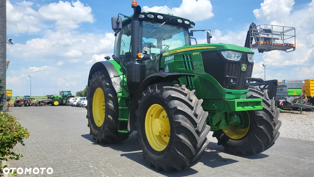 John Deere JD 6195R, AQ 50 km/h, nowe opony, komplet amortyzacji, pneumatyka - 2
