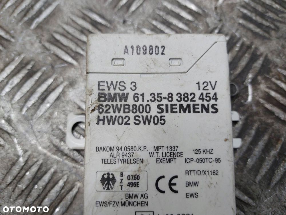 ZESTAW STARTOWY BMW E46 2.0 24V M52 1430273 8382454 8216123 8363706 - 4
