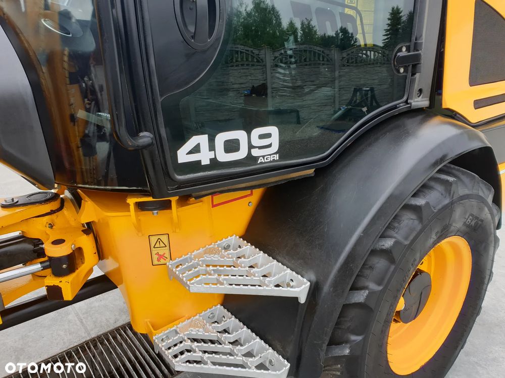 JCB 409 AGRI 40KM/H WIDŁY/ŁYŻKA SPROWADZONA SUPER STAN - 11