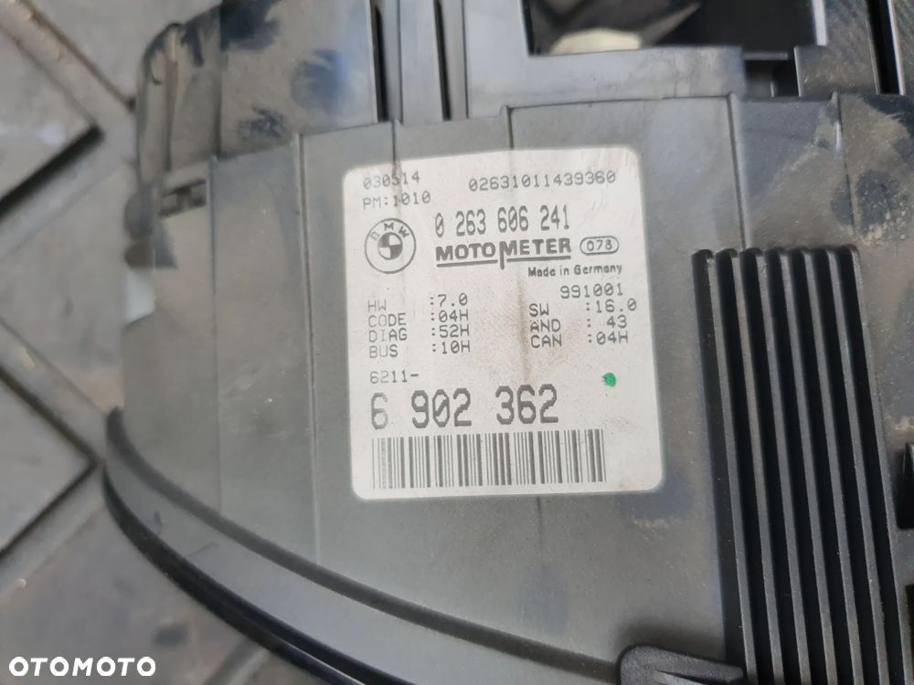 Licznik Zegary BMW 3 E46 1.9 2.0 16V EU EUROPA 6902362 0263606241 - 2