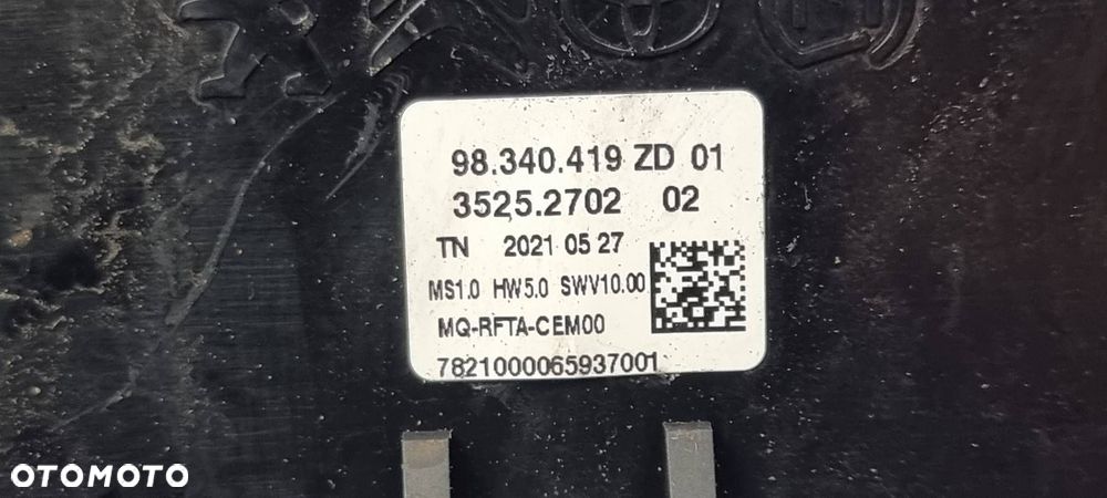 PANEL KLIMATYZACJI CITROEN BERLINGO III 98340419ZD - 6