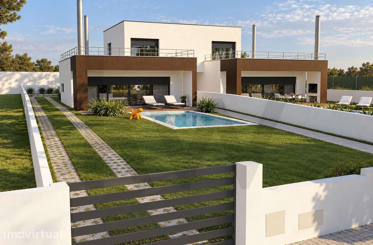 AROEIRA | Moradia T3+1 em construção | Lote de 678 m2 - Grande imagem: 5/14