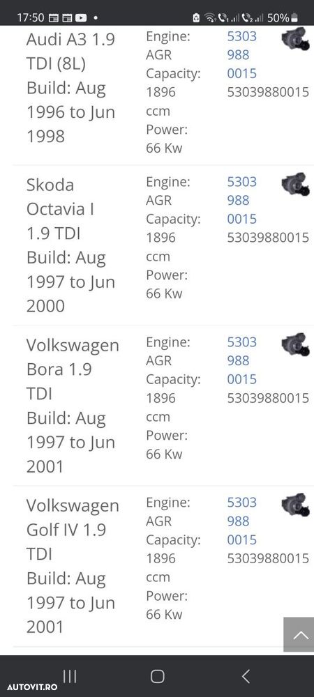 Turbo  Golf 4  Bora  Octavia  Audi A3(8L) 1.9 tdi 90CP - 6
