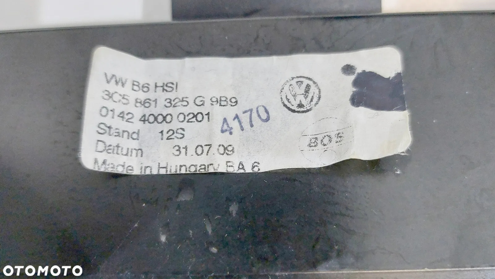 ROLETA PRZECIWSŁONECZNA SZYBY TYLNEJ VW PASSAT B6 B7 SEDAN 3C5861325G - 12