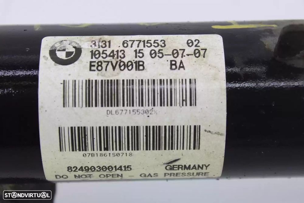 AMORTECEDOR FRONTAL ESQUERDO BMW 1 2007 -31316771553 - 4