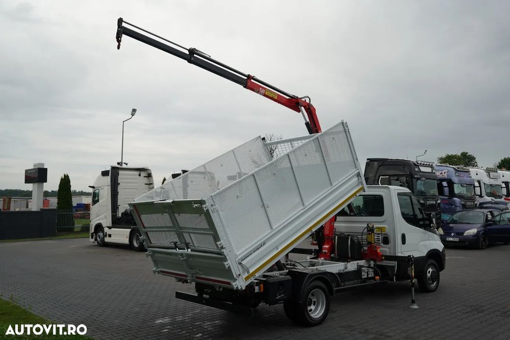 Renault MAXITY 140 DXI / BASCULATOR / + HDS FASSI F22A / CAPACITATE DE RIDICARE 995 KG / ATRACȚIE 5,5 M / IMPORTAT - 6