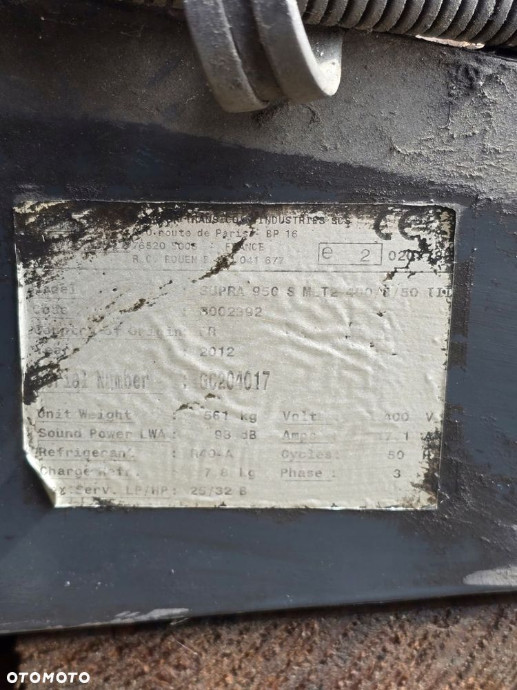 Agregat Carrier Supra 950MT 2012r. z parownikami - 7