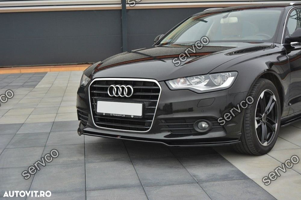Prelungire splitter bara fata Audi A6 C7 4G 2011-2014 v1 Maxton Design - 2