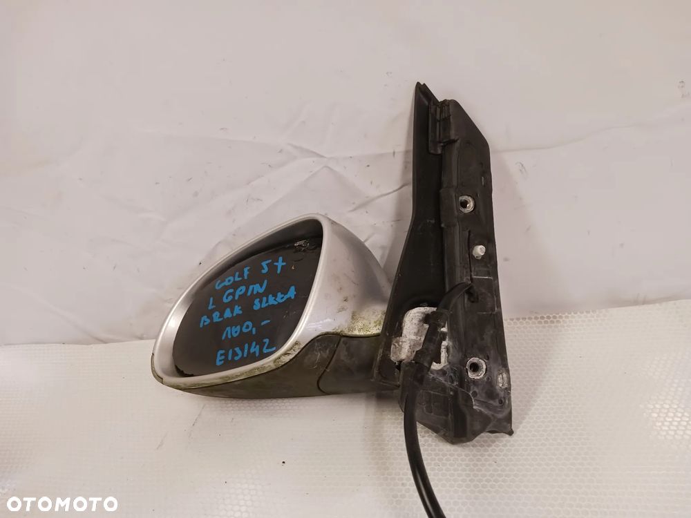 - LUSTERKO ELEKTRYCZNE LEWE VOLKSWAGEN GOLF 5 V + PLUS LA7W SREBRNY 6PIN BRAK SZKŁA - 3