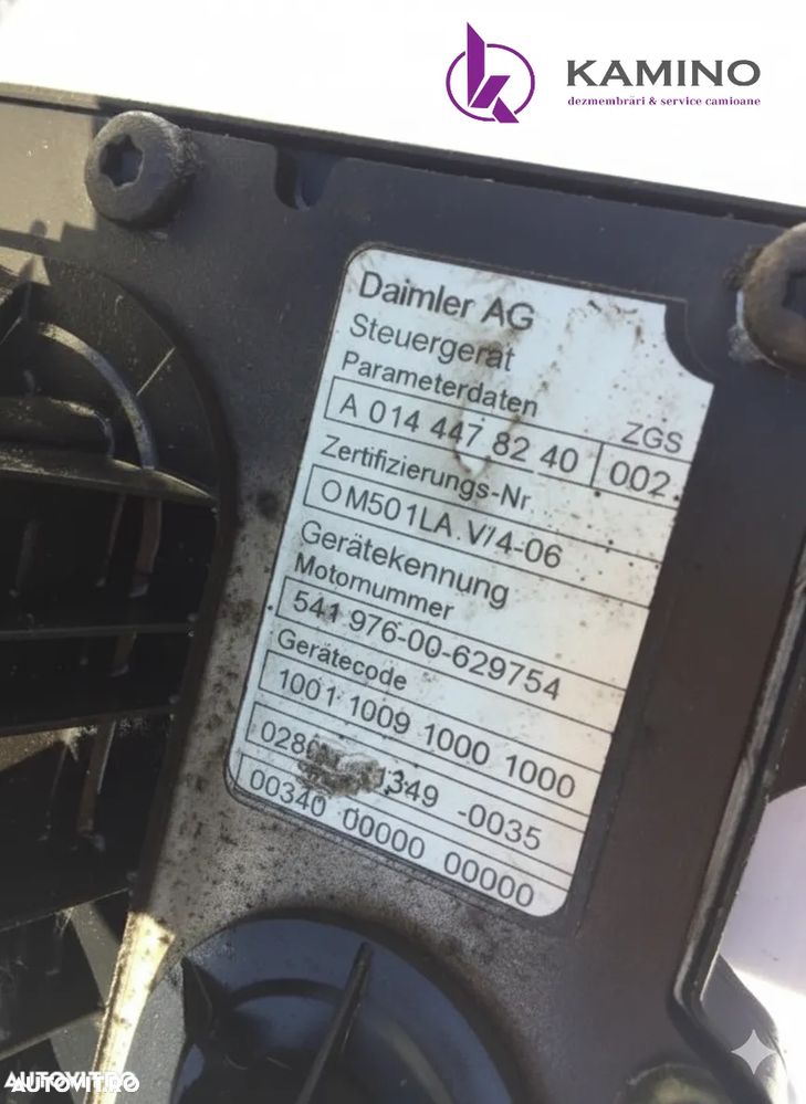 Calculator ZGS motor Actros 440 2008 - 2