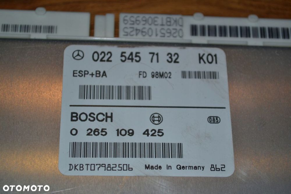 MERCEDES W168 STEROWNIK KOMPUTER ESP 0225457132 - 3