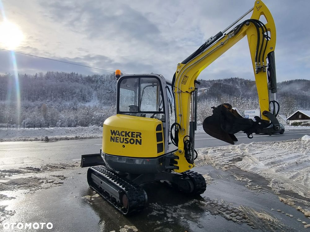 Wacker Neuson EZ38 koparka 4tony 2018r 1289h Import Norwegia-Maszyna JAK NOWA aktualna DEKRA 2026r. silnik Yanmar. dodatkowa linia Hydr. Zamki na tłokach. Szybko-złącze Hydra. 2 łyżki. Zero luzów wycieków. Okazja! - 6