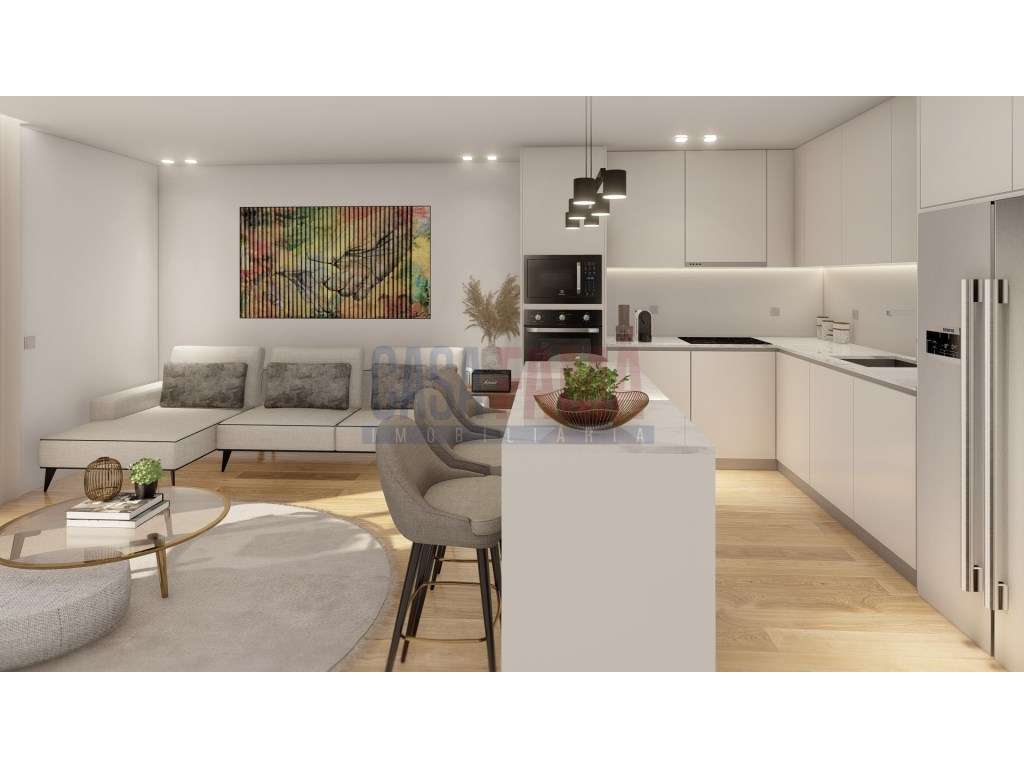 Apartamento T2 Novo em Ribeirão com Suite, Ampla Varanda e Garagem - Grande imagem: 4/30