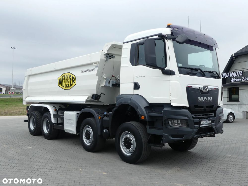 MAN TGS 41.470 / 8x8 / WYWROTKA MEILLER / MANUAL / NISKI PRZEBIEG / - 12