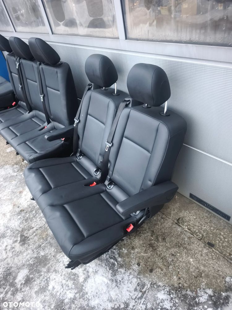 Fotele tył fotel trójka dwójka Mercedes-Benz Vito v-klasa w447 2014- skóra w639 - 7