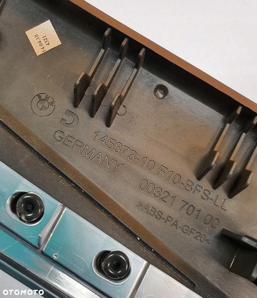 LISTWA DESKI KONSOLI DEKOR DREWNO BMW 5 F10 F11 9166649 - 6