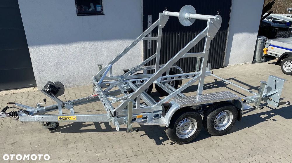 Wiola Przyczepa Specjalistyczna Wiola K 2TH2 Kablowa, RolkaMax fi 245cm, DMC: 2700 kg
