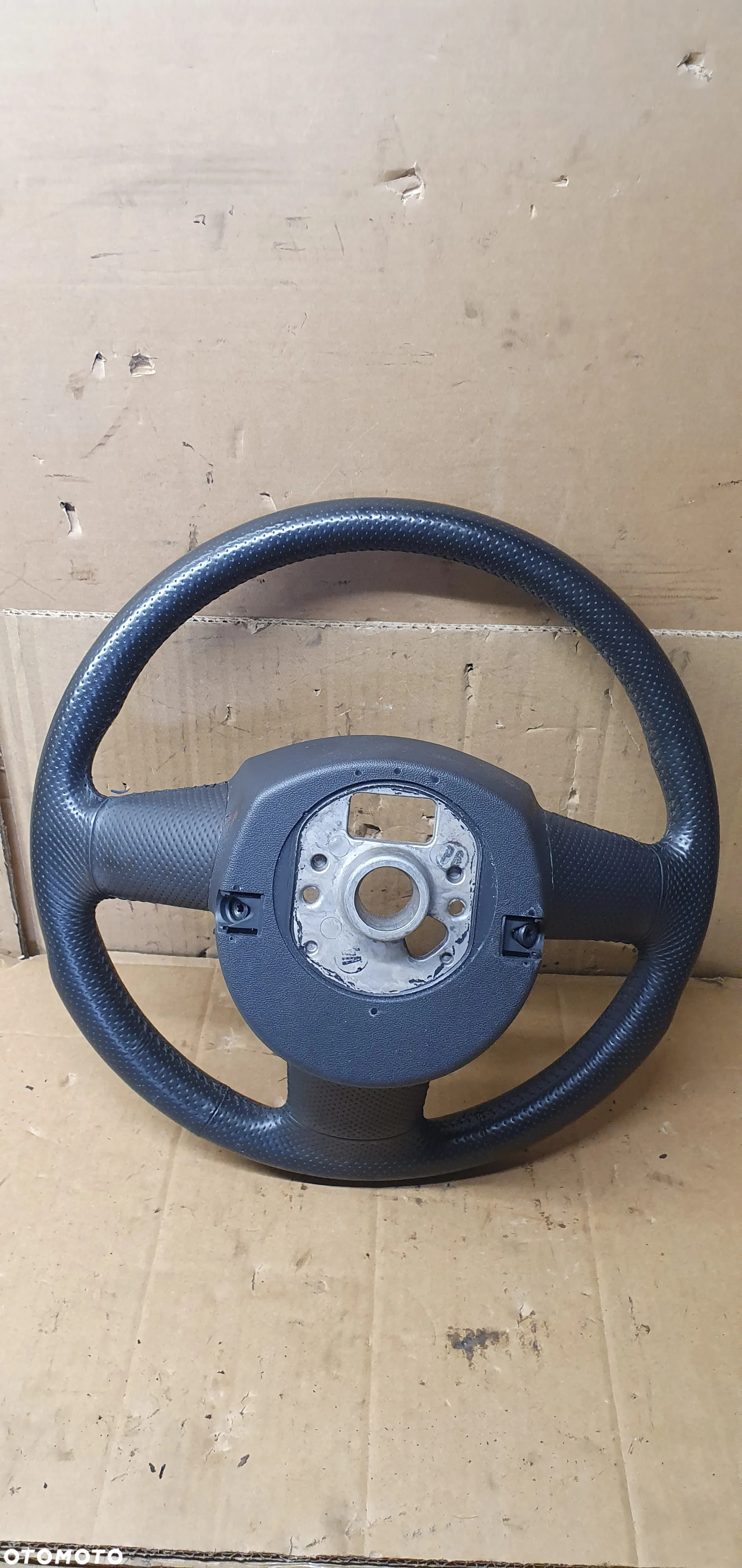 Kierownica multifunkcyjna multifunkcja skórzana skóra Audi A4 B7 8E1721647 - 9