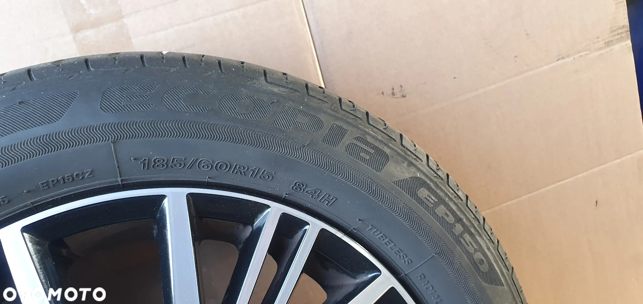 Alufelgi alusy z oponami 5x100 185/60 R15 VW Polo V 6R 6C0601025L - 11