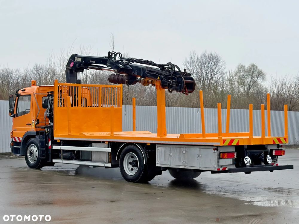 Mercedes-Benz ATEGO 1324 * SKRZYNIA 6,35 m + HIAB 144 B - DUO + WIERTNICA - 6