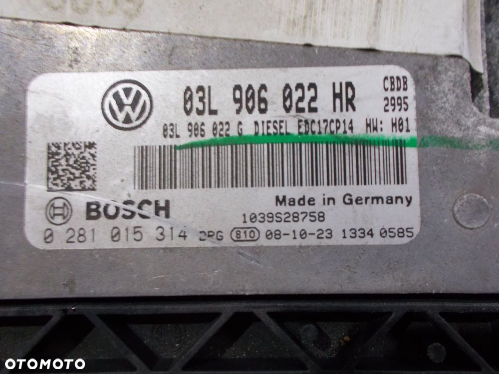 golf v vi komputer sterownik silnika 2.0 tdi - 2