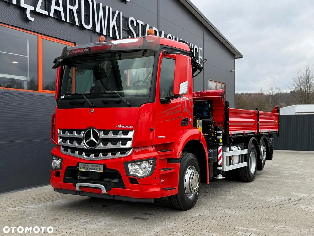 Mercedes-Benz AROCS 2532 // E6 // wywrotka 3-Stronna + PALFINGER PK 14001-EH // 6x2 6x4 HDS żuraw kran crane kiper kipper // Actros Antos - 14