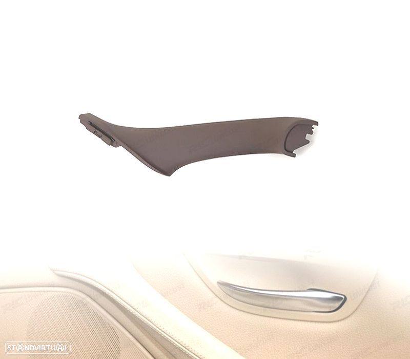 PUXADOR DE PAINEL DE PORTA DIREITO BMW SERIE 5 F10 F11 F18 CASTANHO ESCURO - 1