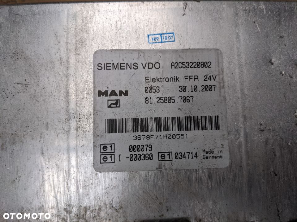 Moduł sterownik VDO FFR MAN A2C53220802 - 3