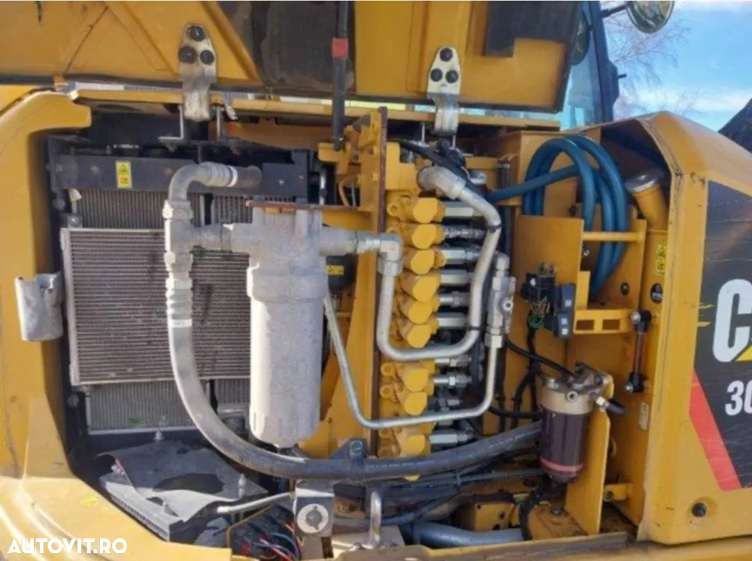 Caterpillar 308 E2 CR Rototilt midiexcavator compact miniexcavator excavator pe senile - 6