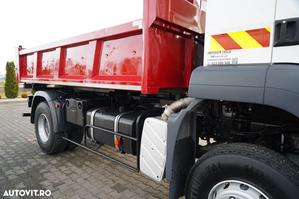 MAN TGA 18.360 / 4X4 / BASCULĂ CU 2 LATE / CLAPETĂ HIDRAULICĂ / LATERALĂ HIDRAULICĂ / SUPPORT FRONTAL / SPECIAL / MANUAL - 18