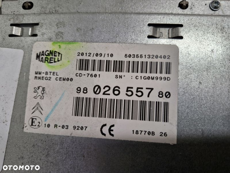 PEUGEOT 508 I 1 RADIO NAWIGACJA MODUŁ 9802655780 - 4