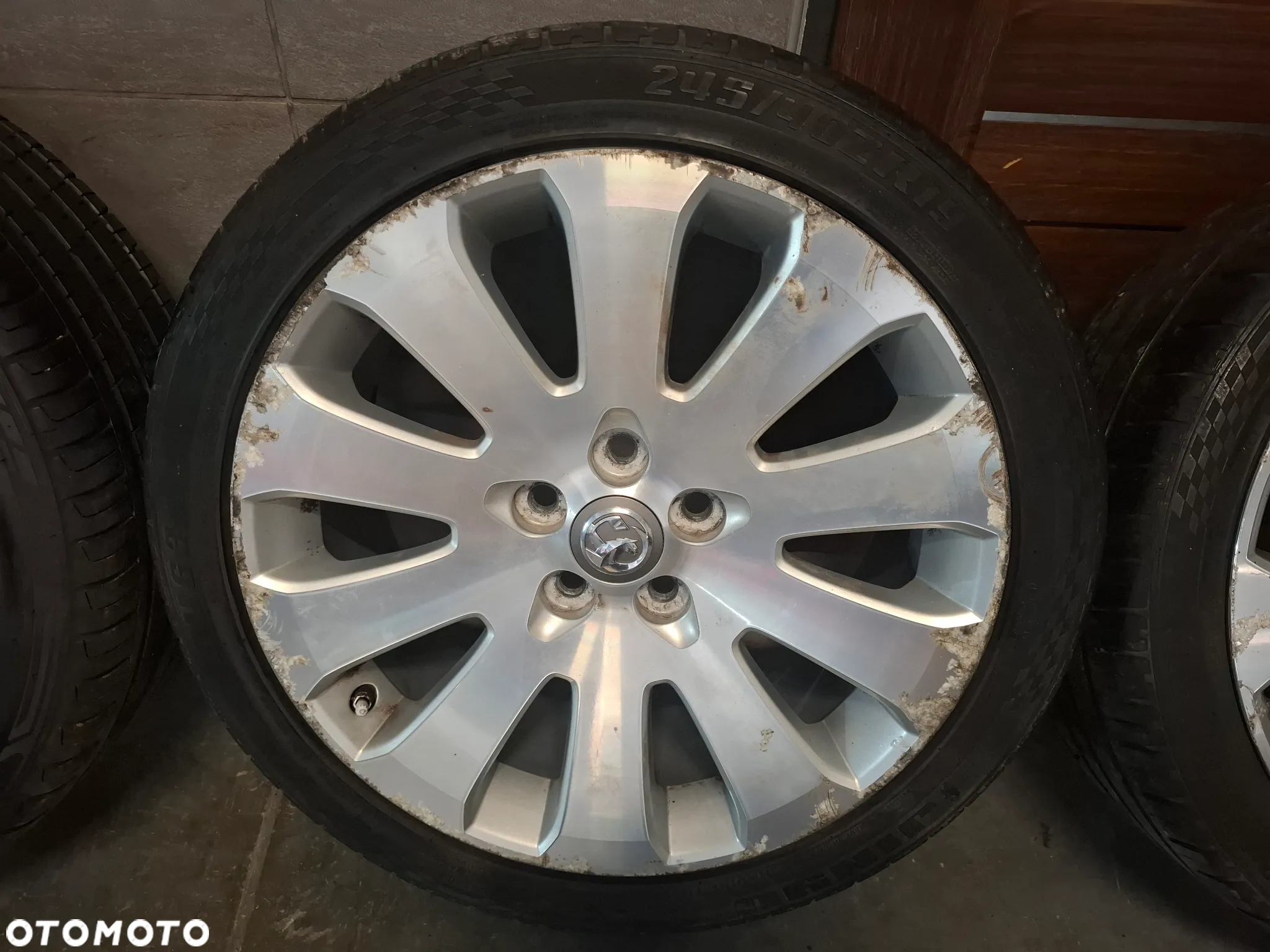 4x koła alufelgi z oponami 19 cali Opel Insignia A lift 245/45 R19 2024 rok bieżnik opon 2x7mm i 2x4,5mm 2019 rok - 7