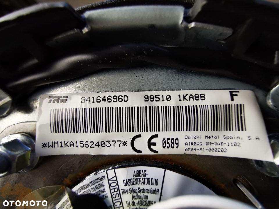 NISSAN JUKE LIFT 2014- PODUSZKA KIEROWCY AIRBAG - 4