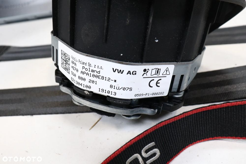 Deska Konsola AIRBAG PASY VW GOLF VII 5G0 (13-) ORYGINAŁ Demontaż - 4