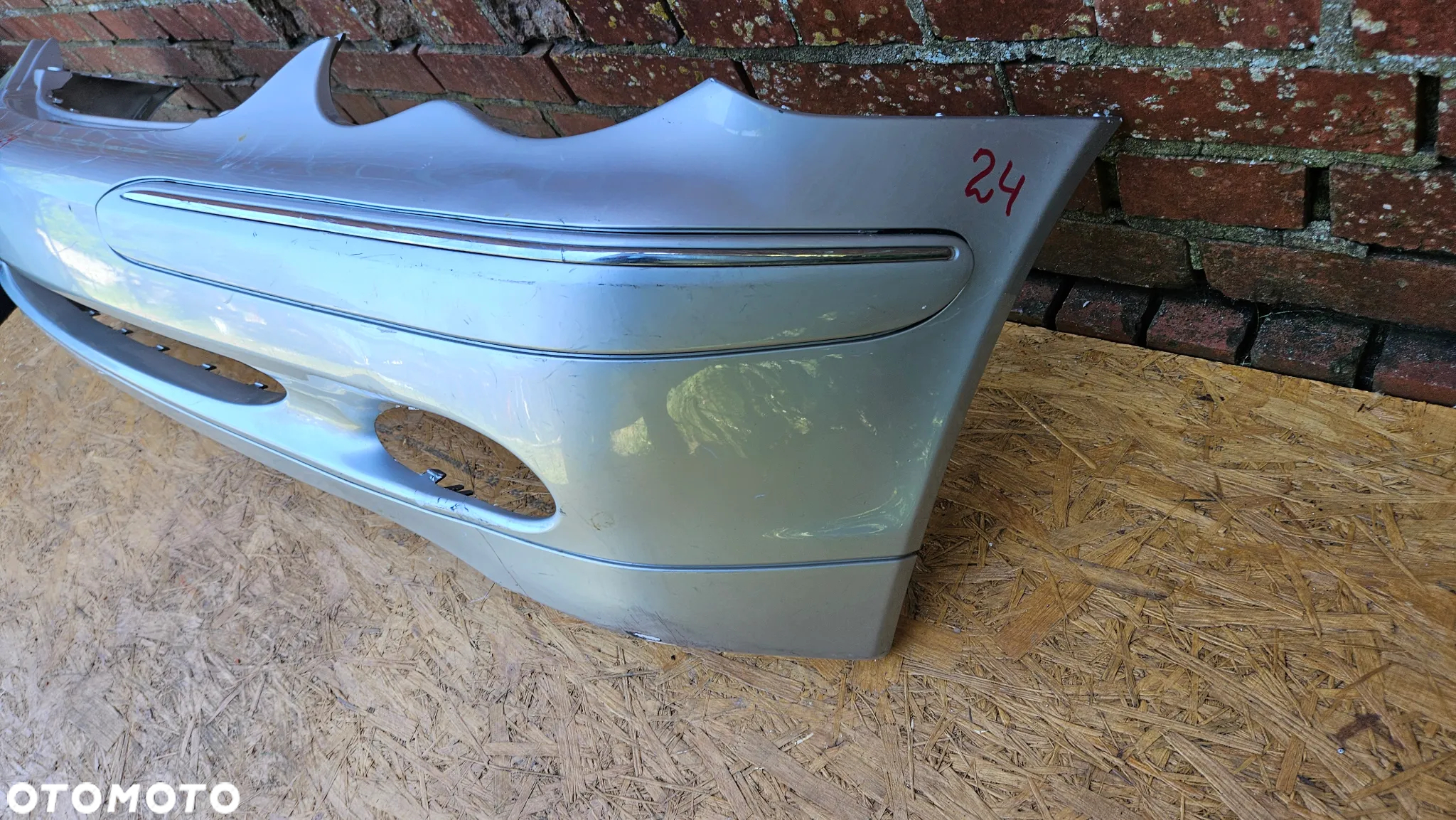 Mercedes C W203 2000-2004 Zderzak przód zderzak przedni 744 Brillantsilber A2038850025 - 8