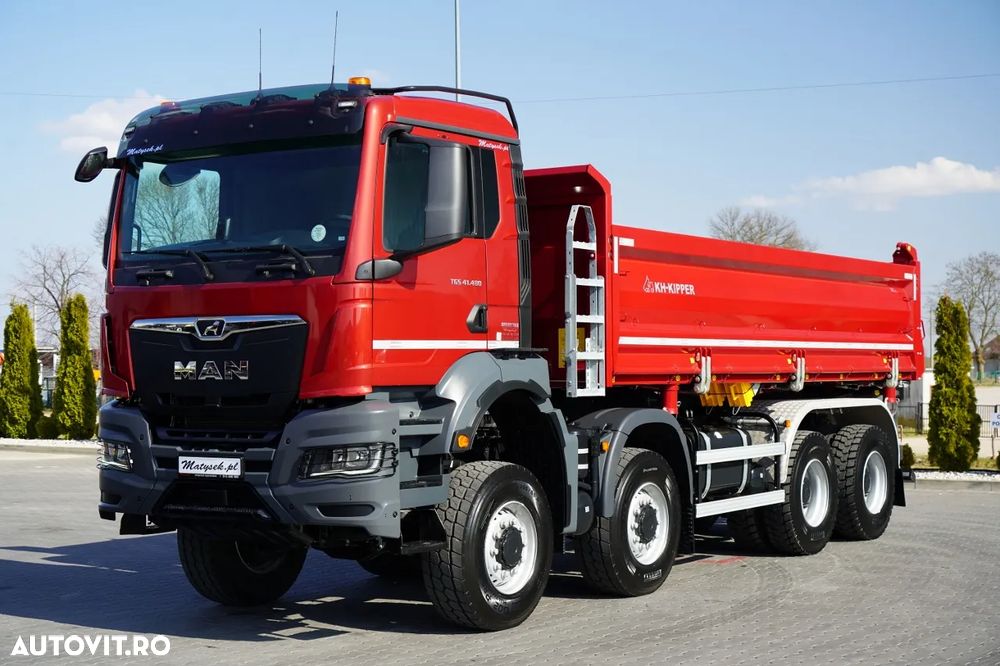 MAN TGS 41.480 / 8x8 / BASCULANĂ SPATE / MANUAL / NOU NOU / KH-KIPPER / - 19