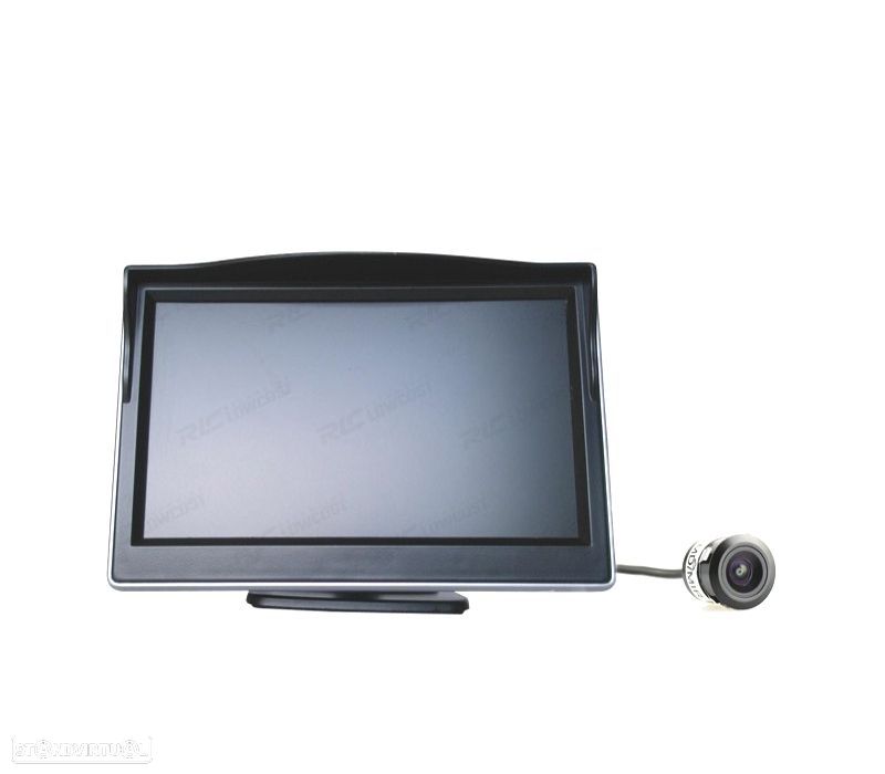 MONITOR 5 " COM SUPORTE + CAMARA DE MARCHA ATRAS - 1