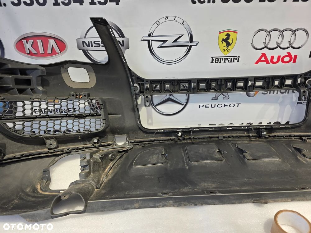 VW TOUAREG 7L6 LIFT 07-10 ŁADNY ZDERZAK PRZEDNI PRZÓD NA SPRYSKI + 6xPDC KOLOR CZARNY METALIK + KRATKI + OSŁONA POD ZDERZAK NR 7L6807221 NR AUKCJI NZ1897 - 36