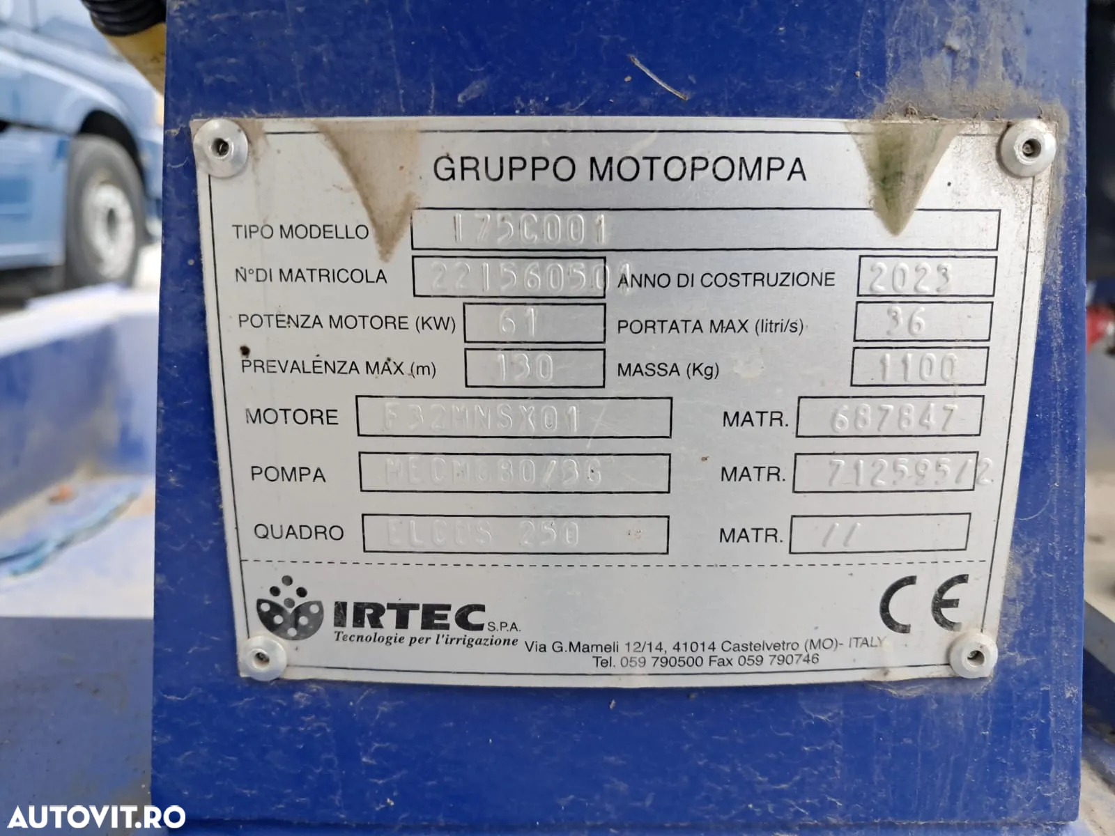 IRTEC MOTOPOMPA IC 175C001 - 15