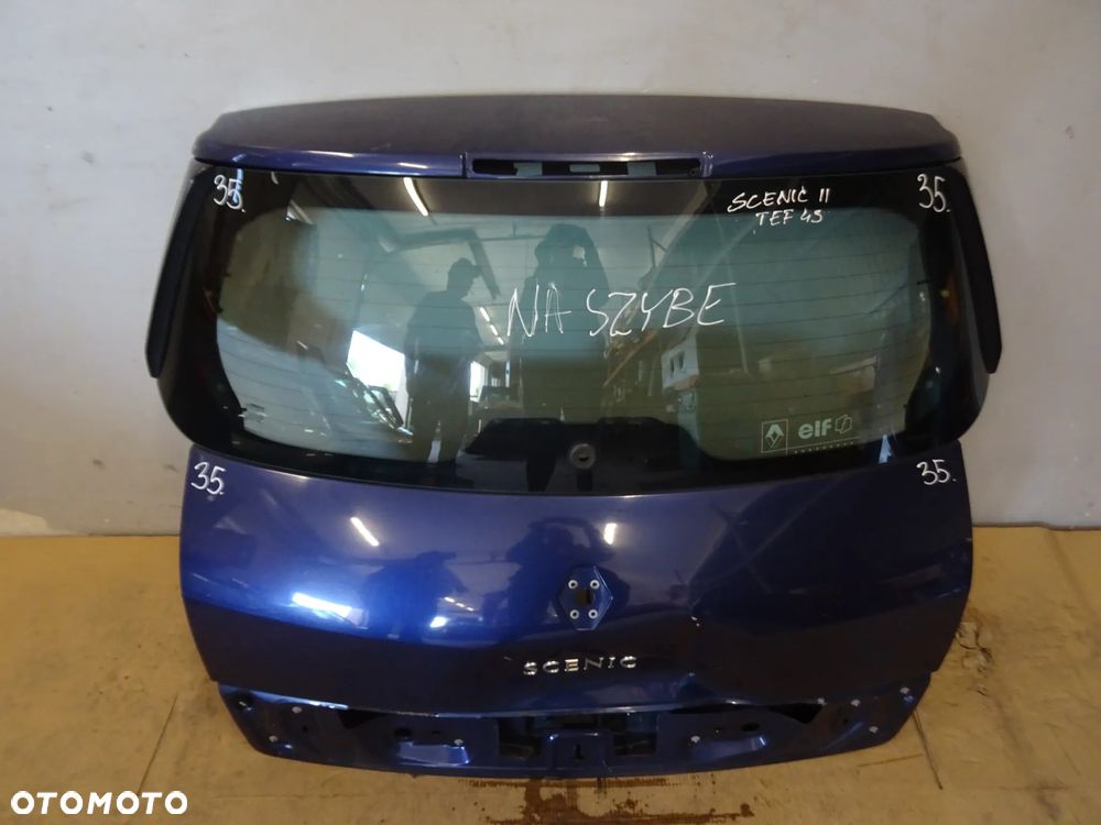 SZYBA KLAPY TYŁ TYLNA BAGAŻNIKA RENAULT SCENIC II LAK:TEF43 NR35 - 3