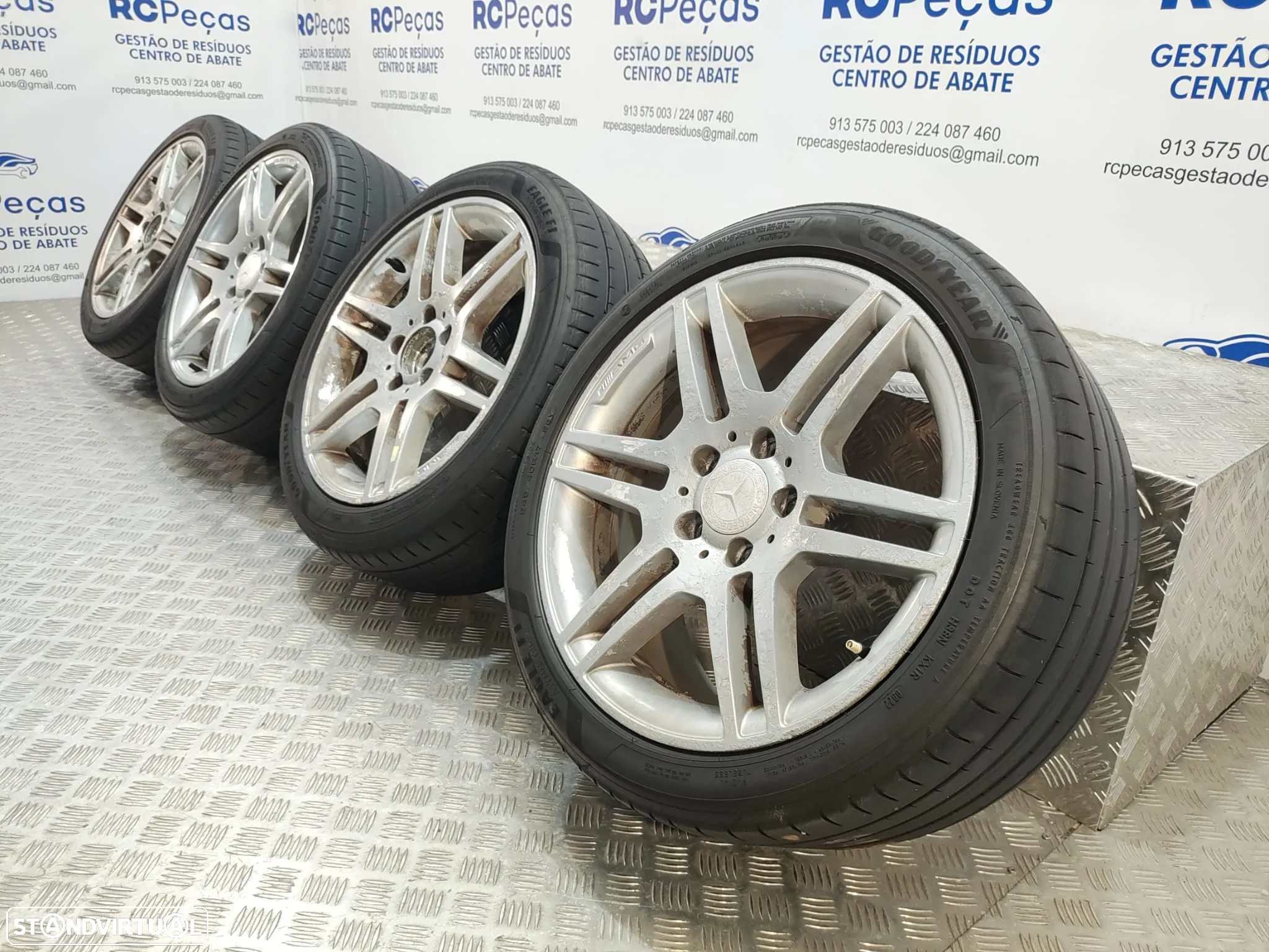 Conjunto Jantes 17 Originais Mercedes Benz Class C W204 AMG 7,5J ET47 5x112 - 3