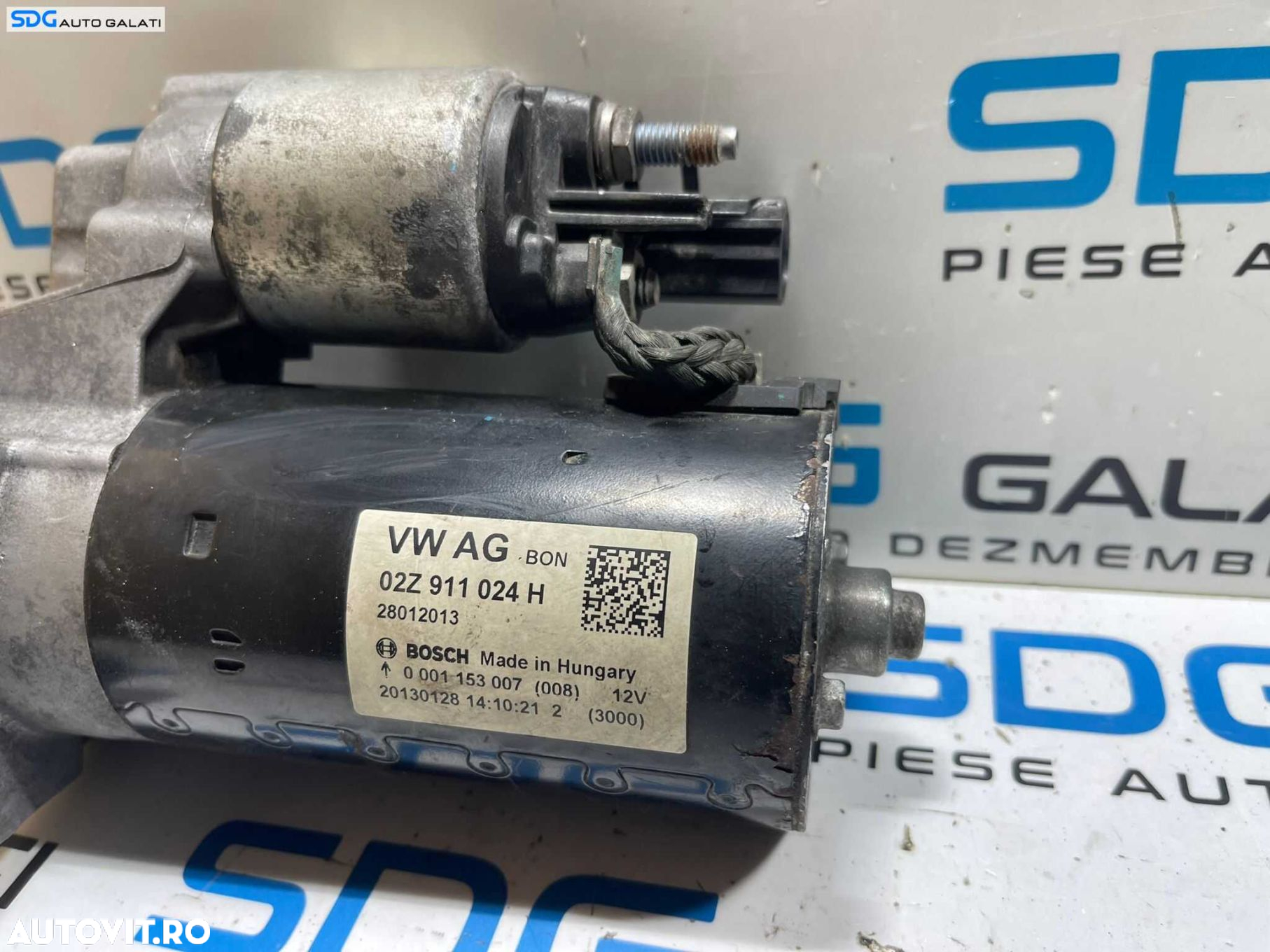 Electromotor cu 13 Dinti Seat Leon 5F 2.0 TDI DFFA CRMB CKFC DJGA CUNA CUPA DSTB DTTC DTTA DSUD DTRD CRVC 2013 - 2020 Cod 02Z911024H 0001153007 0001153008 1005831827 [M7208] - 2