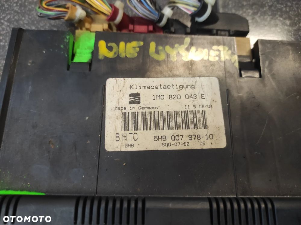 PANEL KLIMATYZACJI CLIMATRONIC SEAT LEON 1 1M0820043E WYSYŁKA !!!! - 2