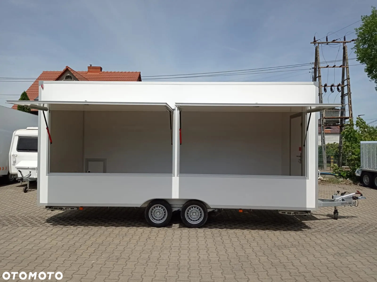 Niewiadów DOSTAWA! H20521HT Przyczepa HANDLOWA gastronomiczna 520x203x230! 2 klapy sprzedażowe, ściany z LAMINATU! DMC 2000kg - 9